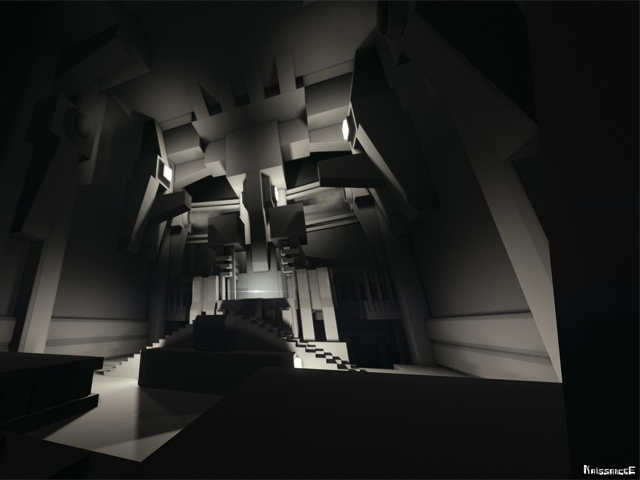 A lot of work has gone into lighting and the balance between simple shapes and more detailed areas.