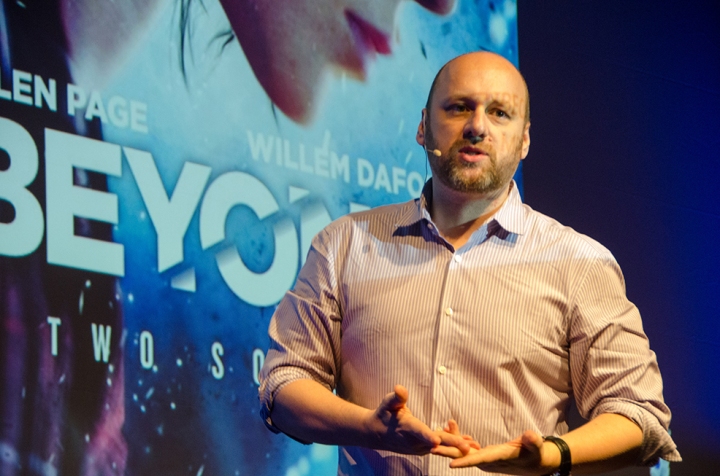 David Cage took to the stage to present Beyond: Two Souls to gamers at Eurogamer Expo 2013.