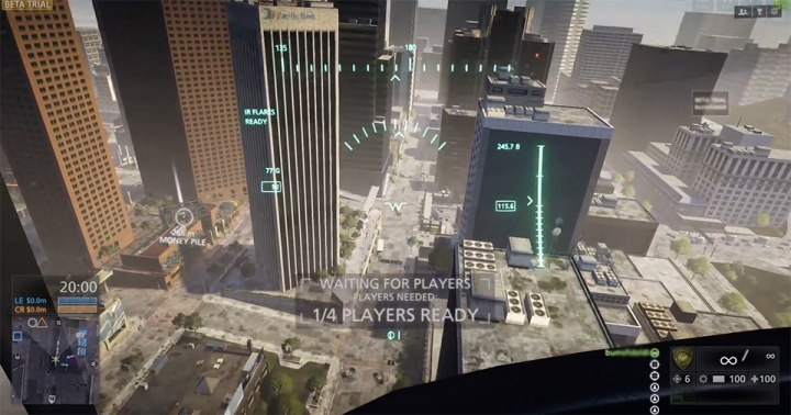 Downtown Los Angeles has been recreated for the playable map High Tension