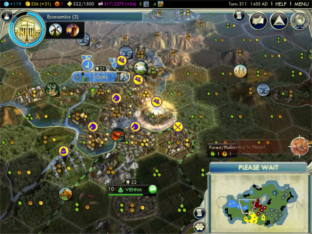 Civilization V looks graphically beautiful for an RTS!
